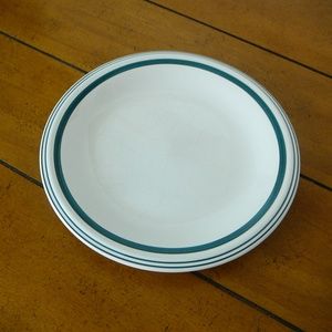 Ralph Lauren 8" Lunch Plate Green  Cafe Stripe